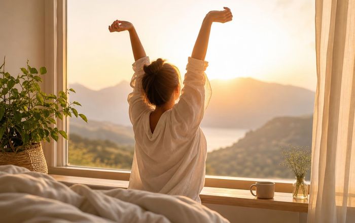 Article Image for Why Morning Light Belongs in Your Wellness Routine